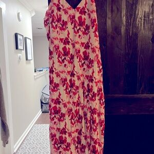 A New Day Pink Sleeveless V-Neck Maxi Sundress